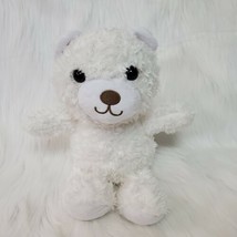 Hallmark White Bear 12&quot; Plush Lovey Stuffed Animal Toy Sewn Face B224 - $9.99