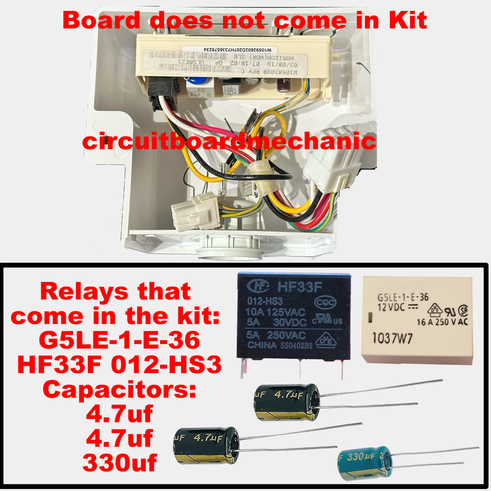 Primary image for Repair Kit W11382529 W10683554 W10847847 Whirlpool Freezer Board Repair Kit