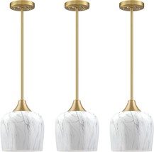 3 Pack 1 Light Hanging Kitchen Island 6.1" Opal Marble Glass Pendant Light - $66.50 3 Pack 1 Light Hanging Kitchen Island 6.1" Opal Marble Glass Pendant Light - $66.50