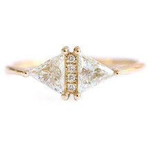 Vintage Triangle Cut  Art Deco Wedding Ring, Engagement Ring For Women, Bridal  - £86.13 GBP