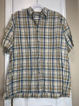 Vtg Men’s Aeropostale Button Up 100% Cotton Plaid Size L - $9.95