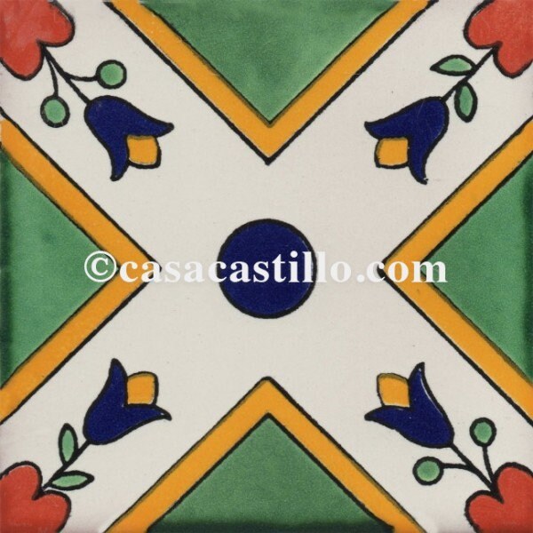 Mexican Talavera Ceramic Tiles Barroco Handcrafted  - Mision -  (you sel... - $199.00