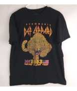 Def Leppard Pyromania 1983 United States Tour Unisex T-Shirt Size Large - $19.39