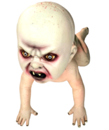 Rare Halloween Prop Zombie Baby Spirit Child Wall Crawler kid 18 inch x ... - $119.99