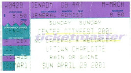 Widespread Panic Biglietto Del Concerto April 29 2001 Charlotte North Carolina - $39.58