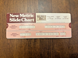 US to Metric Converter Telford &amp; Doolen Michigan 2-Sided Vtf Measurements Tool - £9.90 GBP