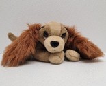 Vintage 8&quot; Disney Lady And The Tramp Laying Down Girl Dog Plush With Pin... - $17.96