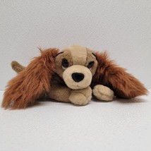 Vintage 8&quot; Disney Lady And The Tramp Laying Down Girl Dog Plush With Pin... - £14.07 GBP