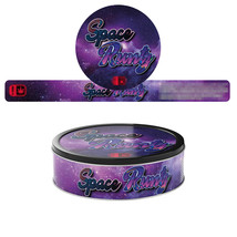 100ml (3.5g) Cali Pressitin Lid &amp; Label Combo Cali Tin Labels - Space Runtz - £8.68 GBP+