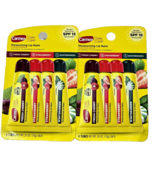 2 Packs 4 Carmex Moisturizing Lip Balm Cherry Strawberry Wintergreen - $25.99