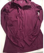 Athleta Pullover Hoodie Sz XXS Purple Plum Women’s Long Sleeve - £11.79 GBP