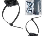 Strong Self Adhesive Wire Clips Cable Zip Tie Mounts 3/4&quot; With 6 Inch Zi... - £19.15 GBP