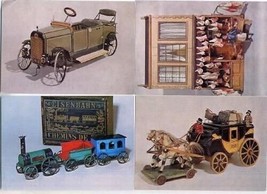 4 Vintage Toy Postcards from the Bethnal Green  Museum - $9.90