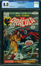 Tomb of Dracula # 8--CGC Universal slab-8.0 VF  grade...1973  comic book-ca - £67.95 GBP