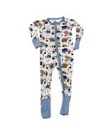 Little Sleepies Construction Print Zippy One Piece Size 6-12 months - $19.80