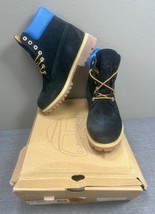 New Timberland x Mark McNairy 6&quot; Men&#39;s 6356R Black / Blue Boots Size 7.5... - $197.99