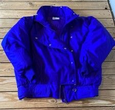 Vintage Obermeyer Women’s Dynasty Puffer Ski Jacket Coat size 10 Purple Sf4 - £68.81 GBP