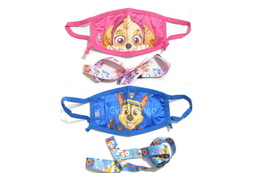 Paw Patrol 2 Pack Children&#39;s Face Mask Washable w/Removable Strap NEW SEALED BAG - £7.67 GBP