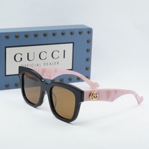 GUCCI GG0998S 005 Black/Pink/Brown 52-21-145 Sunglasses New Authentic - $228.96