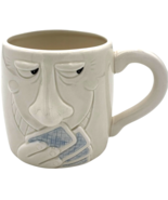 VTG Fitz and Floyd Trust Your Partner Poker Face Mugs - sad face looking up - $14.26