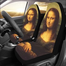 Mona Lisa Leonardo da Vinci Art Painting Print Car Seat Covers (Set of 2) - £39.07 GBP