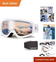 Versatile Ski Goggles for Men, Women &amp; Youth: Anti-Fog, Adjustable &amp; Lig... - $57.37