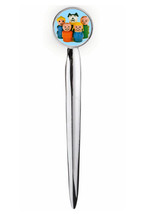 Fisher Price Little People Letter Opener Metal Silver Tone Executive with case - £10.75 GBP