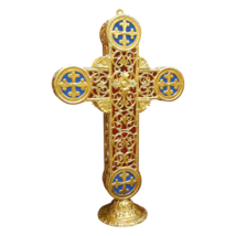 Greek Orthodox Metal Dome Cathedral Church Cross 36&quot;X23&quot; - 92X59cm - $733.09