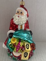 Christopher Radko BISSINGER SANTA Claus French Confections Promo Glass Ornament - £47.40 GBP