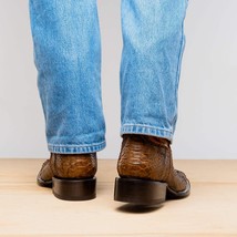 MISSOURI Genuine Snake Skin Cowboy Boot from the Western Collection Cognac image 11