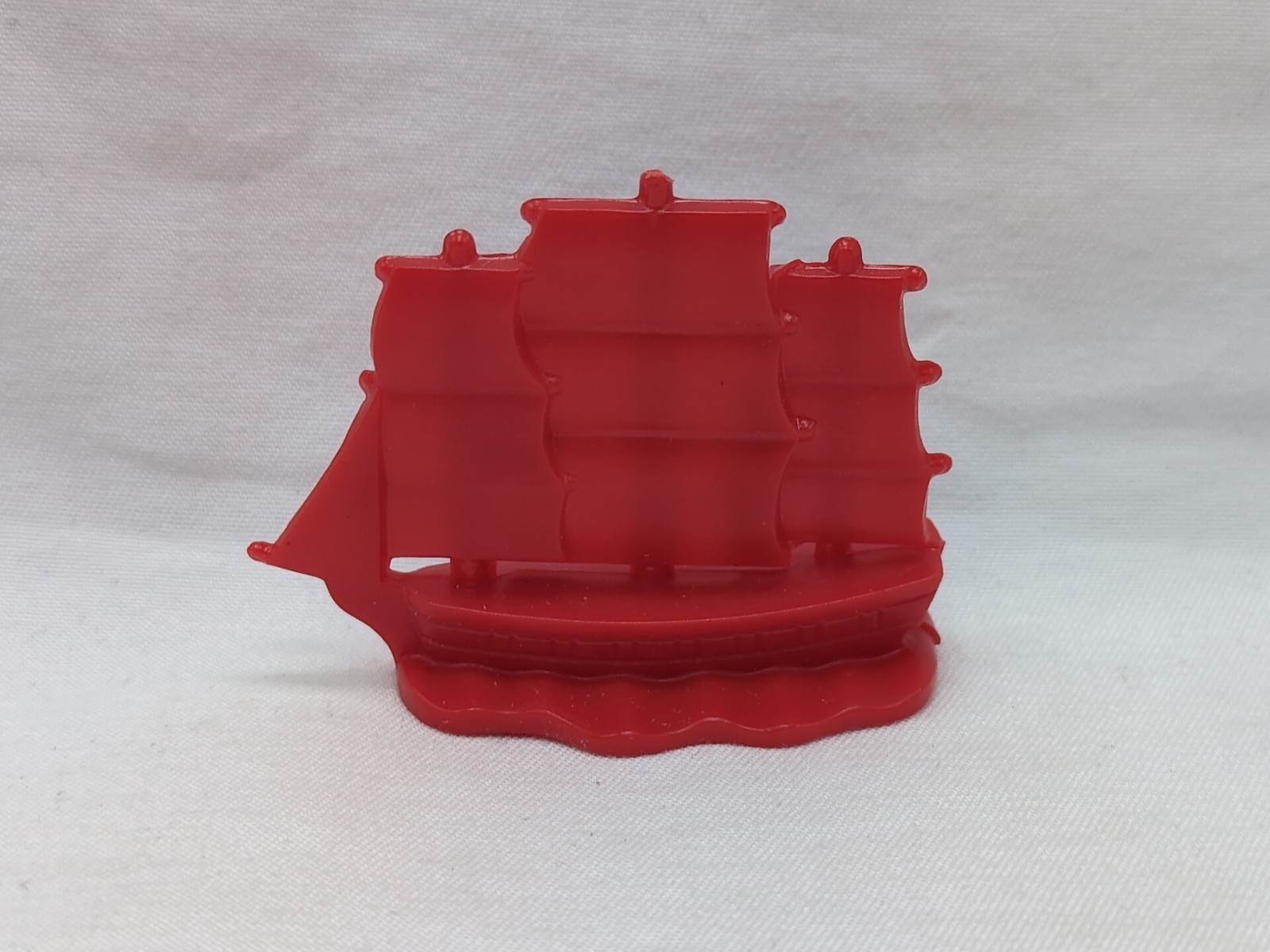 Red Pirate Ship Plastic Board Game Piece 1 1/2&quot; - $6.92
