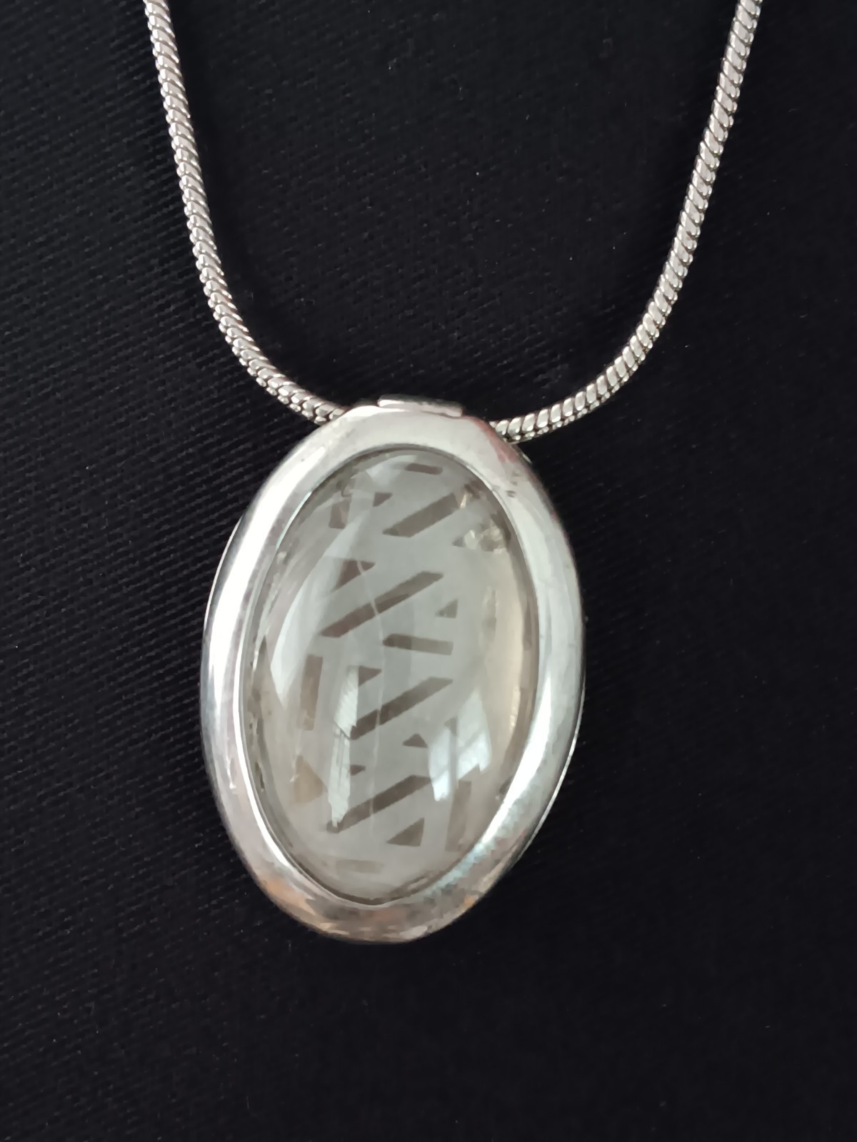 Anne Klein Silver Tone Locket, 32&quot; - £10.44 GBP