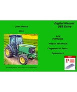 John Deere 5715 Tractor Technical &amp; Diagnosis Tests Manuals Set See Desc... - $64.92 CAD