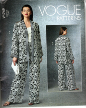 Vogue V1749 Misses L to XL Relaxed Pants, Jacket and Vest UNCUT Sewing Pattern - £18.15 GBP