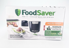 FoodSaver FS2110 Multi Use Handheld Vacuum Sealer With Dock Cup Bags Black - £44.79 GBP