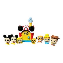 7 Disney Doorables Figures Mickey Shere Khan Cinderella Woody Pluto Rapunzel - £10.18 GBP