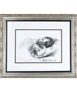 Leonid Balaklav Untitled (Sleeping Child) Charcoal on Paper Signed &amp; Dat... - $36,073.46 MXN