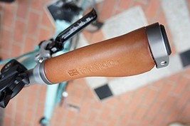 MiniMod&#39;s Italian Leather Ergonomic Brompton Grips for S Type Handlebar ... - $52.40