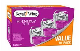 Royal Wing 11441 High-Energy Grain and Sunflower Suet, 8 Pounds, 10 Pack... - $29.48