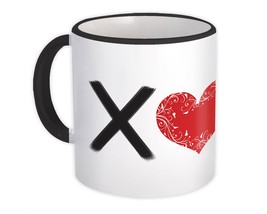 Hearts XOXO : Gift Mug Valentines Day Love Hugs Kisses Girlfriend Wife Boyfriend - £12.70 GBP