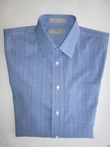Nordstrom Smartcare Traditional Fit Plaids Men’s Dress Shirt Blue 15.5 | 34  - £28.56 GBP