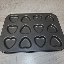 Petite Heart Chocolate Cake Brownies Mold Metal Tin Baking Valentine&#39;s Day  - $5.00
