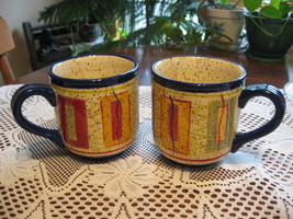 Pfaltzgraff-Sedona-Large 18 oz Mug-Hand Painted-Lot of 2-China - £11.96 GBP