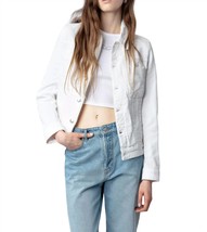 Zadig &amp; Voltaire kiomy eco love denim jacket in Judo - $208.00