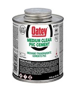 Oatey 31019 Medium Cement, 16-Ounce, 16 oz, PVC Clear - $26.40