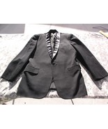 Men&#39;s Smart Co. Tailored One Button Black Dress Coat/Jacket 140102 - $43.10