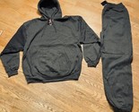 NEW Tracksuit Baggy Sweatsuit XL Black Y2K BARCODE Hoodie and Sweatpants - £35.39 GBP