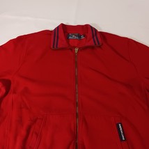 American Living Men's Red Cotton Blend Full Zip Polo Jacket Long Sleeve Size XL image 11