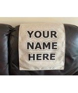 Custom Made Headrest Cover.Add your NAME or INITIAL. Perfect for office,... - $36.95