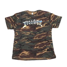 Freedom Camouflage T-Shirt Short Sleeve Military Army Camouflage Fashion - £15.43 GBP